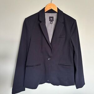 Gap Women's Blue Blazer jacket stretchy striped lining